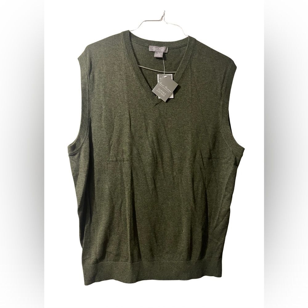 Daniel Cremieux Supima Cotton Sweater Vest – Men’s XL Green NWT